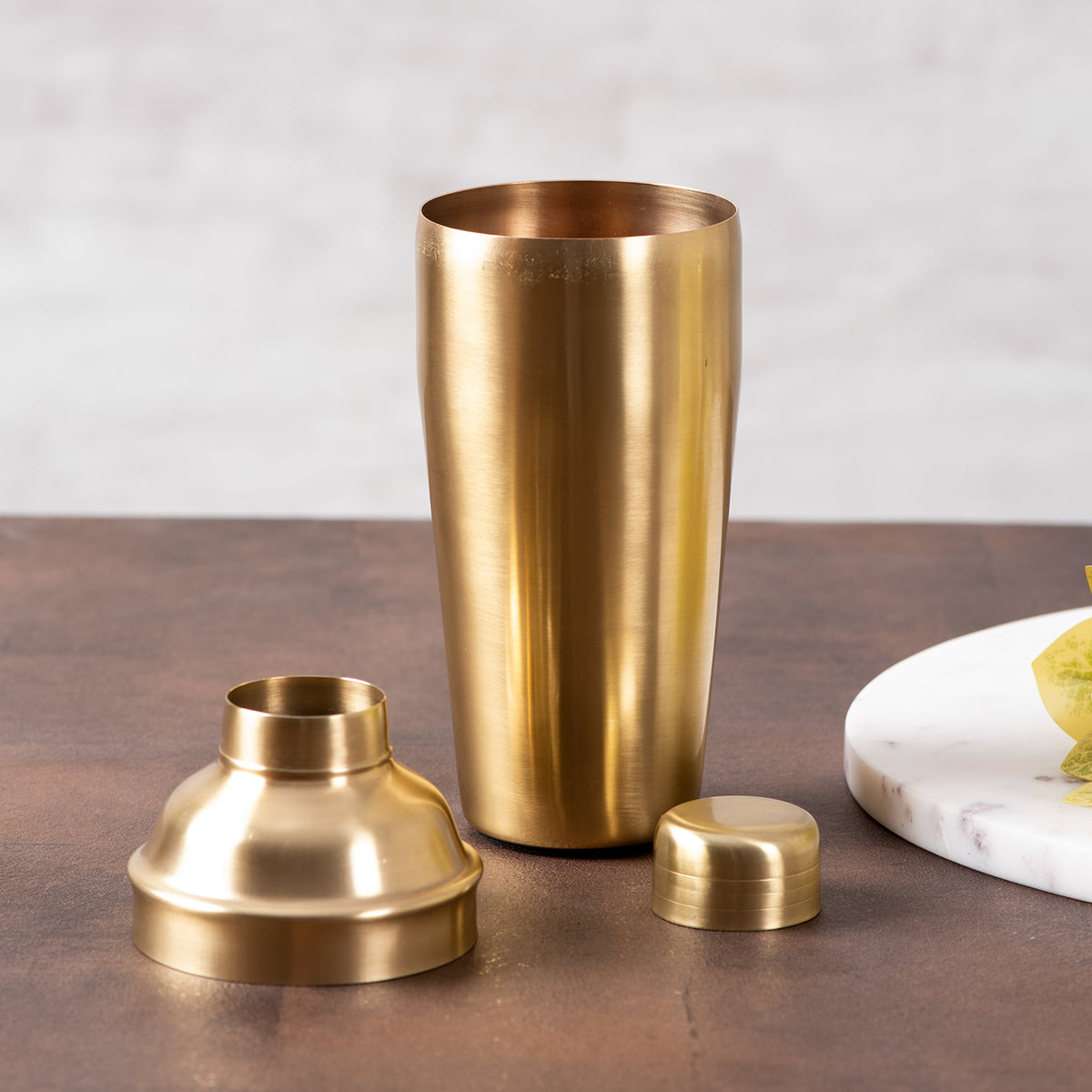gold cocktail shaker