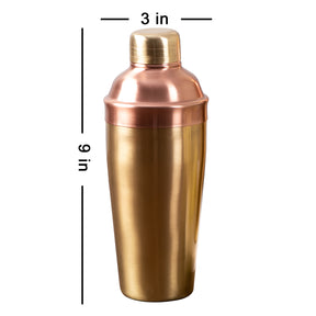 gold cocktail shaker glass