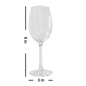 Wine Glasses Set of 6 | Drinkware Glasses