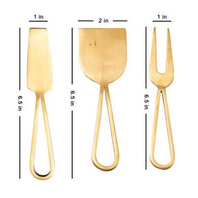 gold cake server spoon