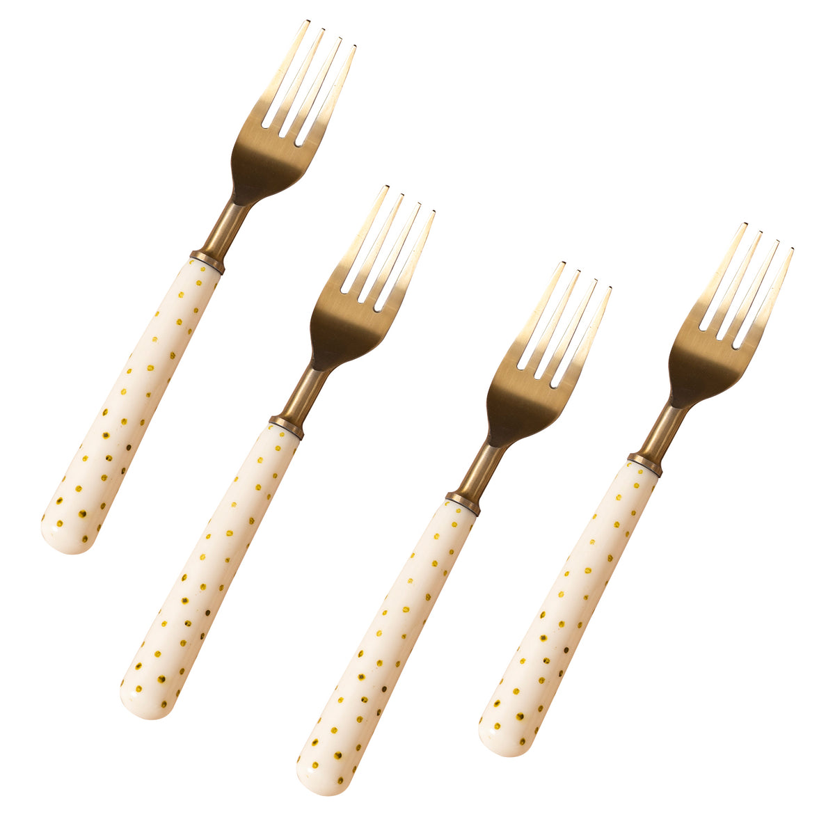 Gold fork set of 4