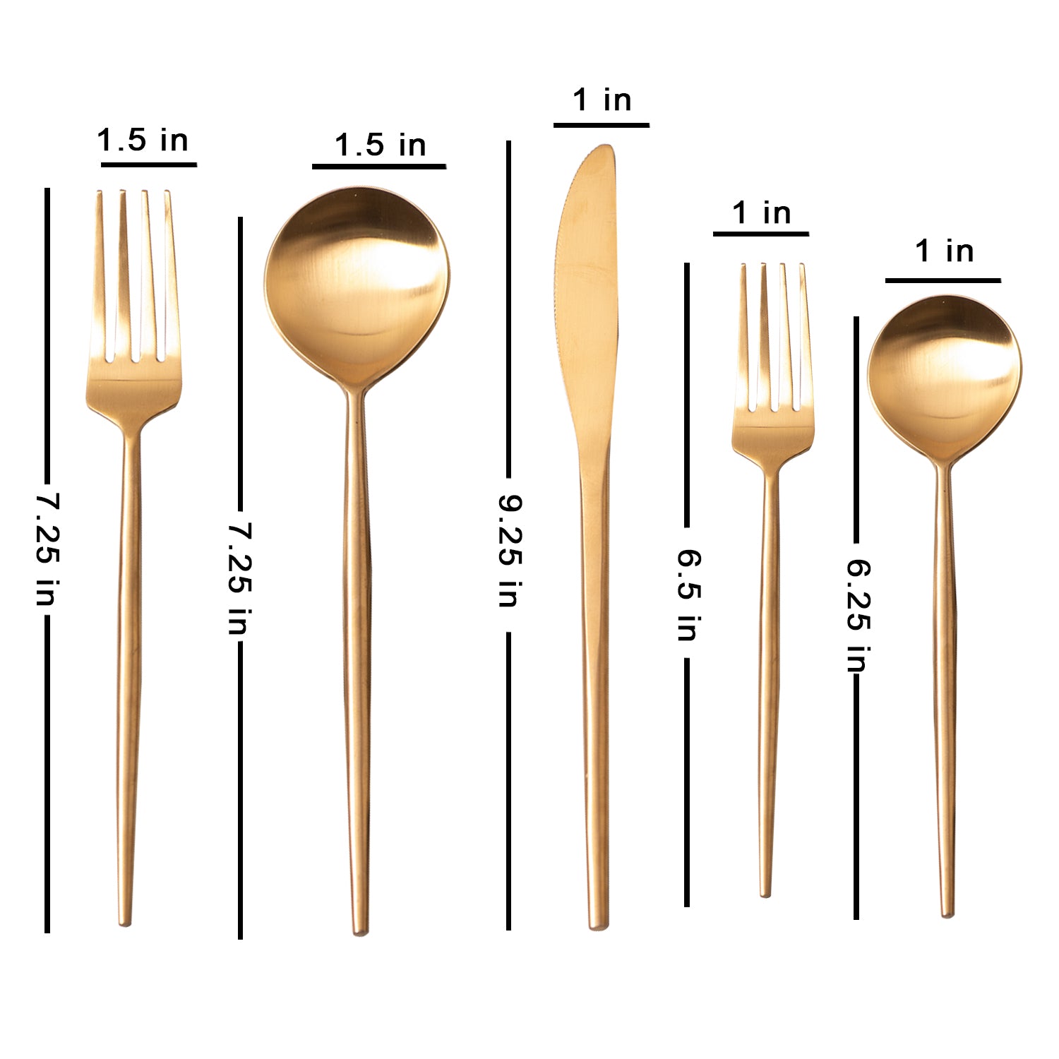 gold serving spoons