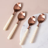 copper spoon set of 4