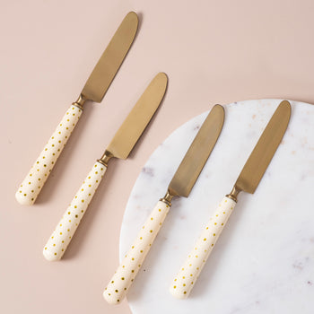 Gold Knifes Set of 4