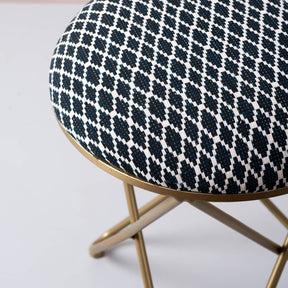 metallic ottoman