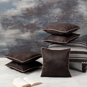Bohemian Jacquard Cushion Cover Blue 12 X 12 Inches Set of 5