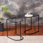 Magazine Side Table Black