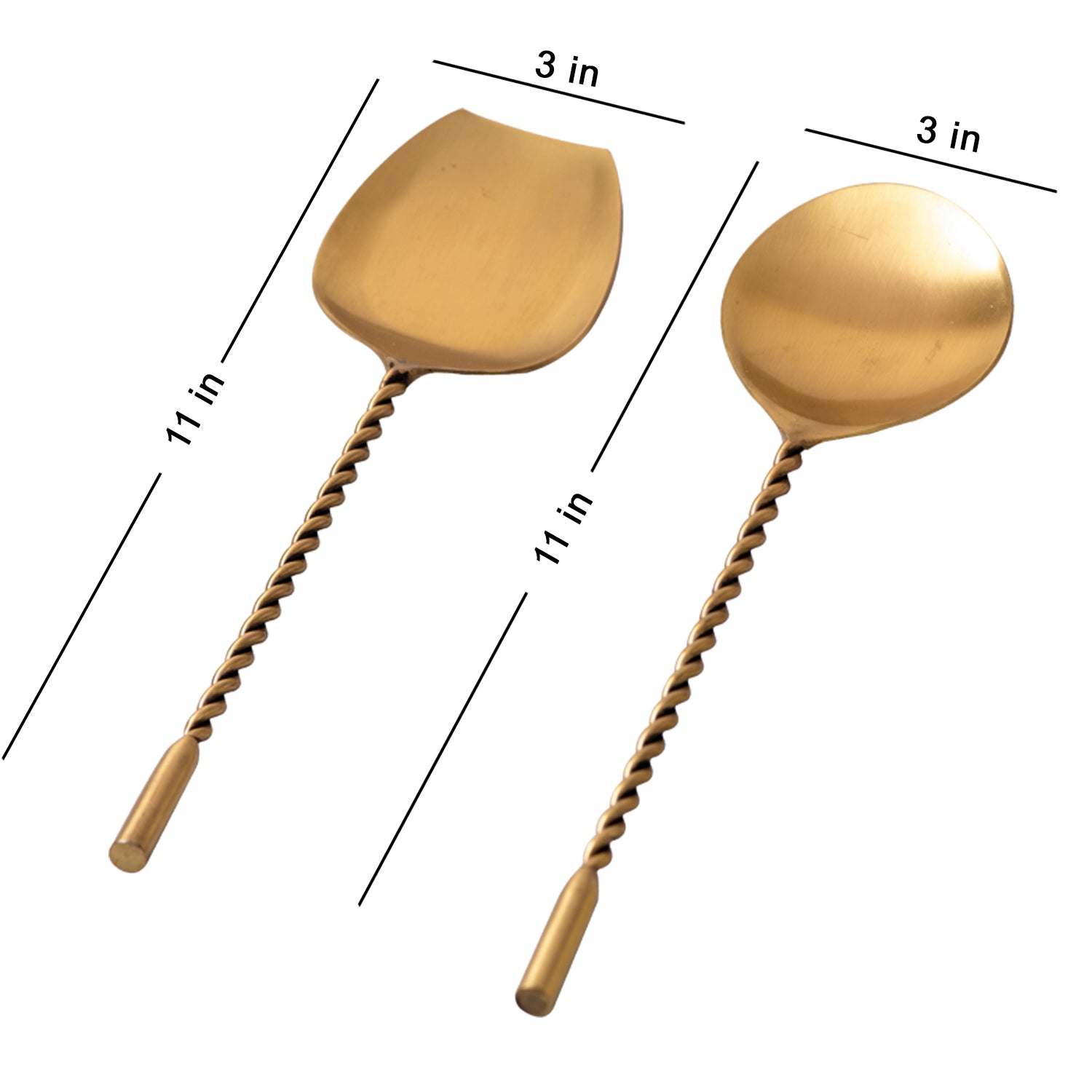 Gold Stainless Steel Spoon Set