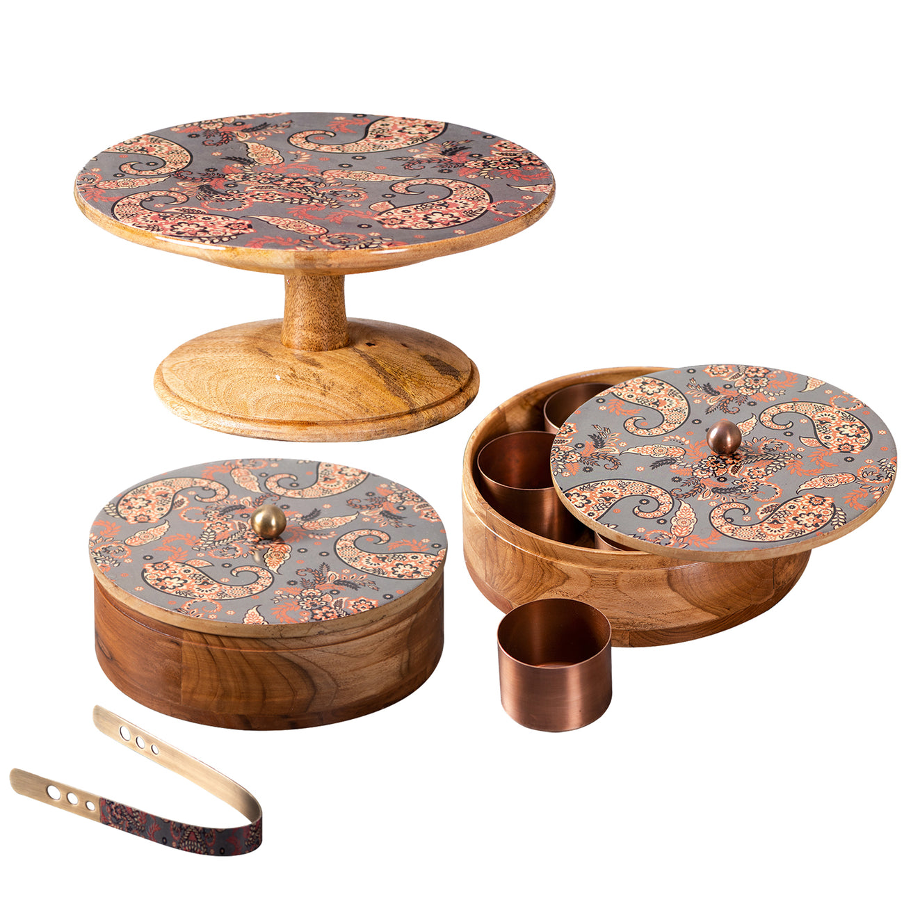 wooden masala box