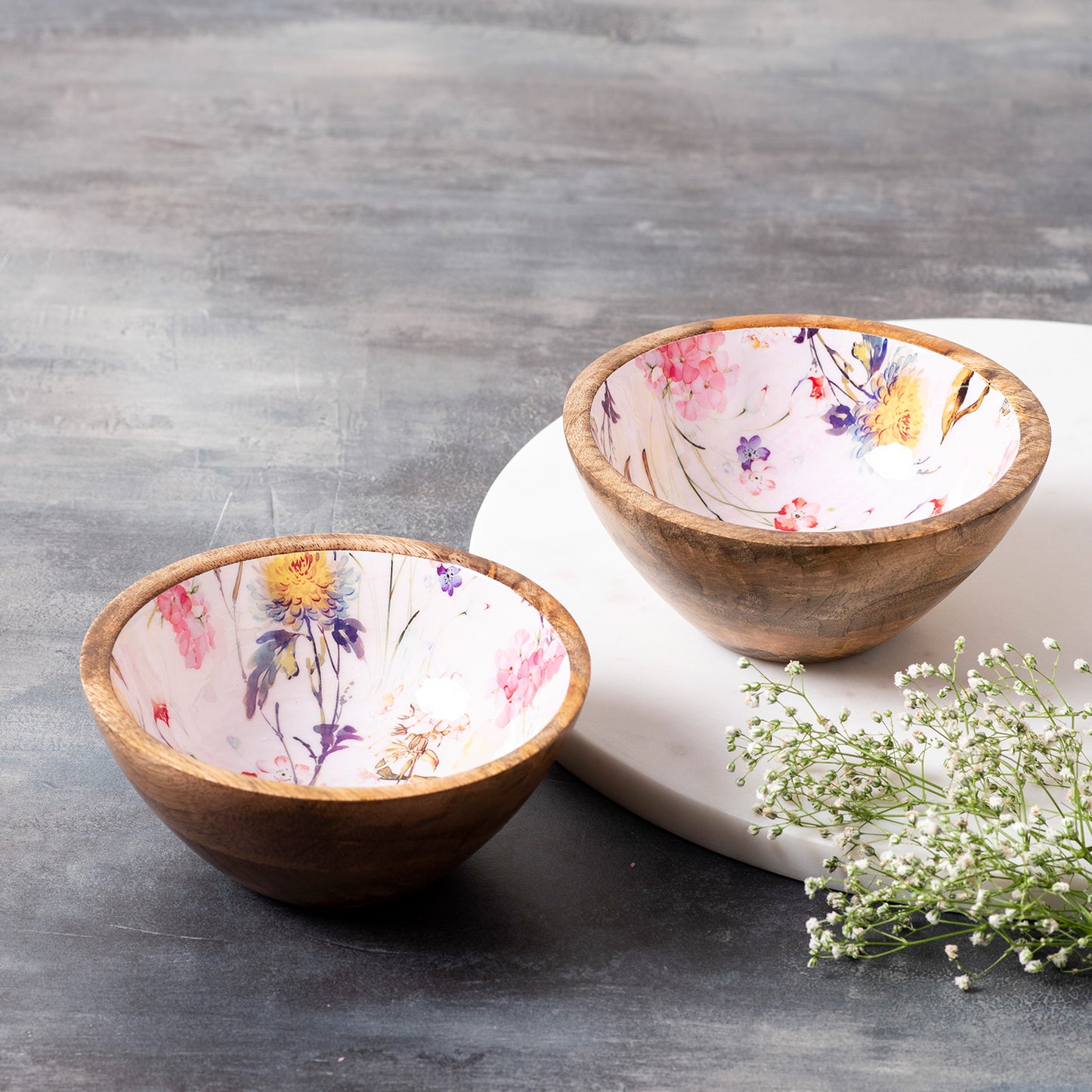 printed serving bowl