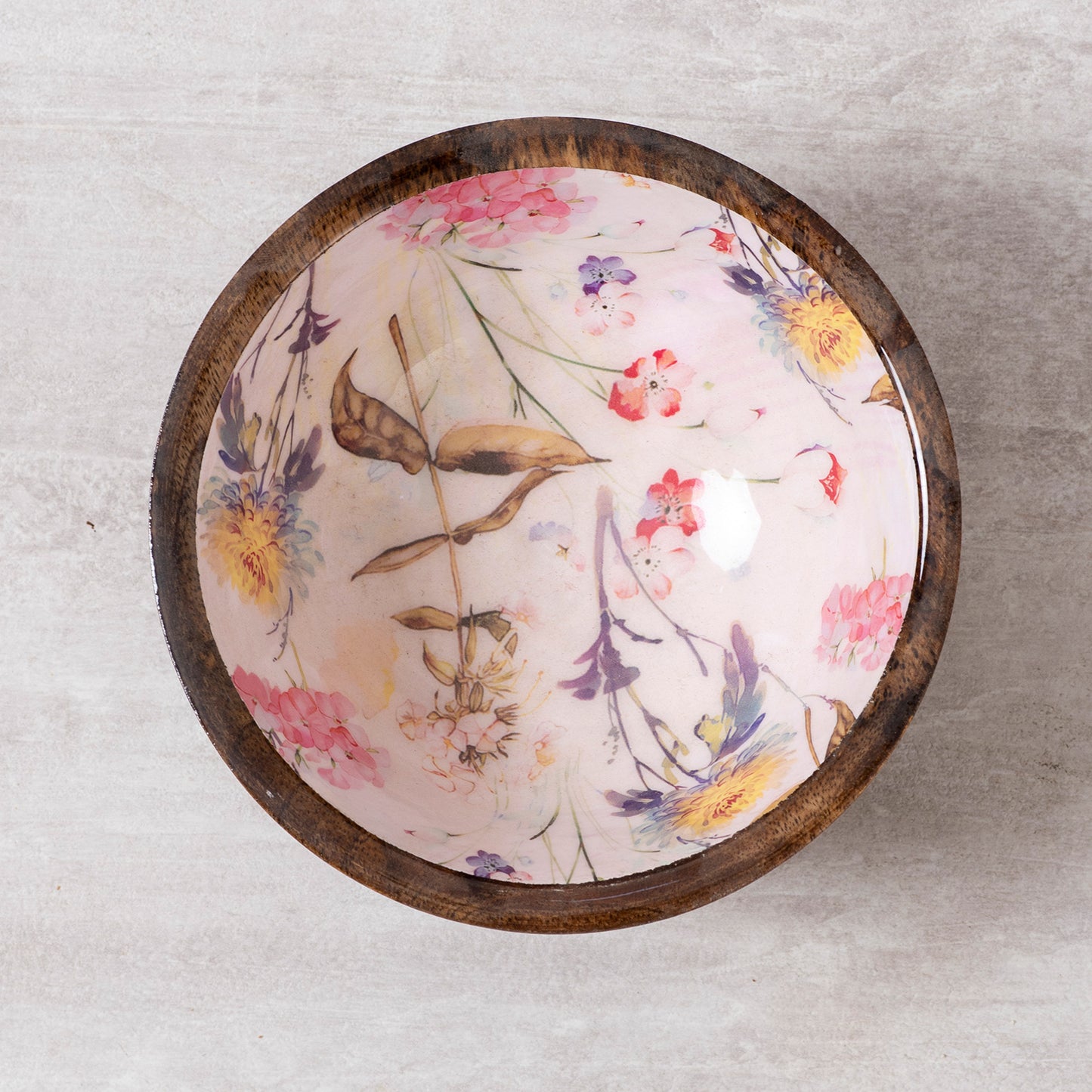 wooden serving bowl