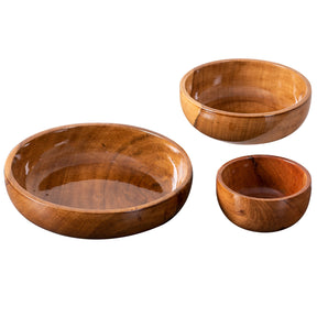 wooden serving bowl