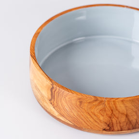 wooden serving bowl