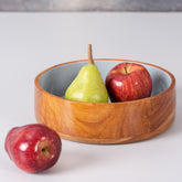 teak wood bowl set