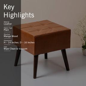 Wooden seating stool