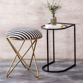 Striper Ottoman with Table