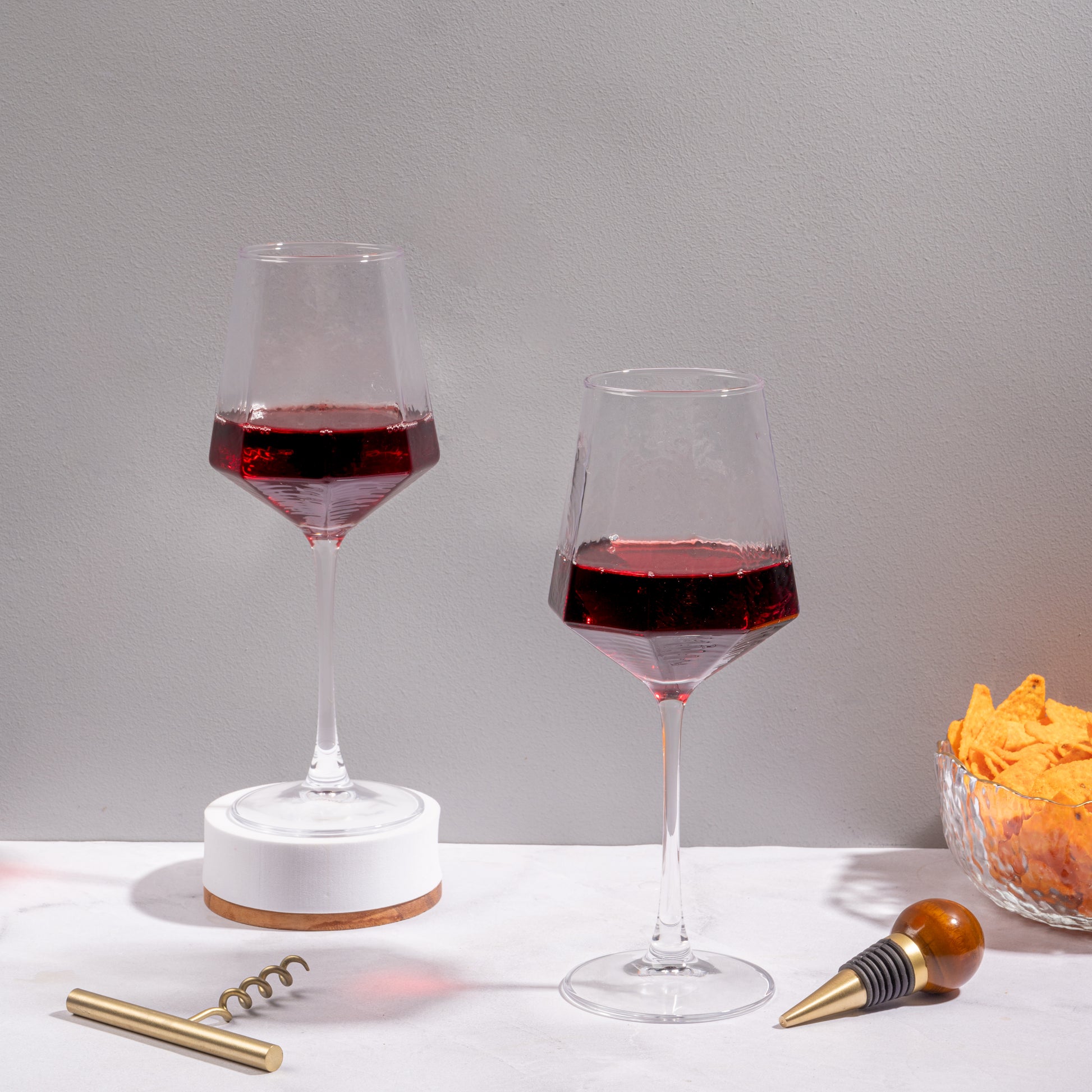 Wine Glasses Set of 6 | Drinkware Glasses