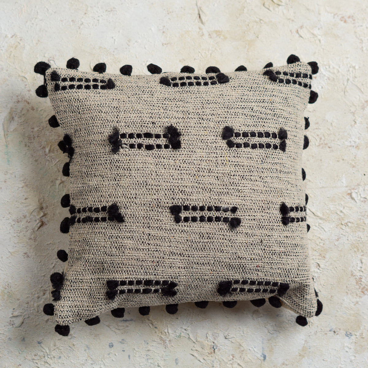 Black Knotts Woven Cushion Covers Set of 5