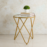 Cross Leg Side Table for Living Room