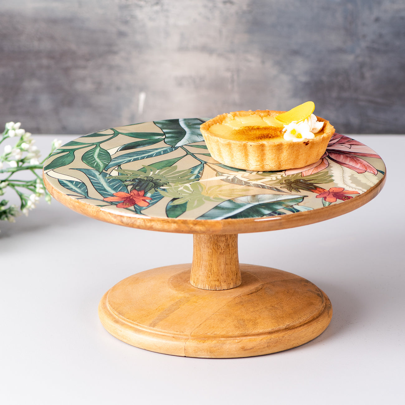 Buy Green Printed Wood Cake Stand Online at Best Price in India