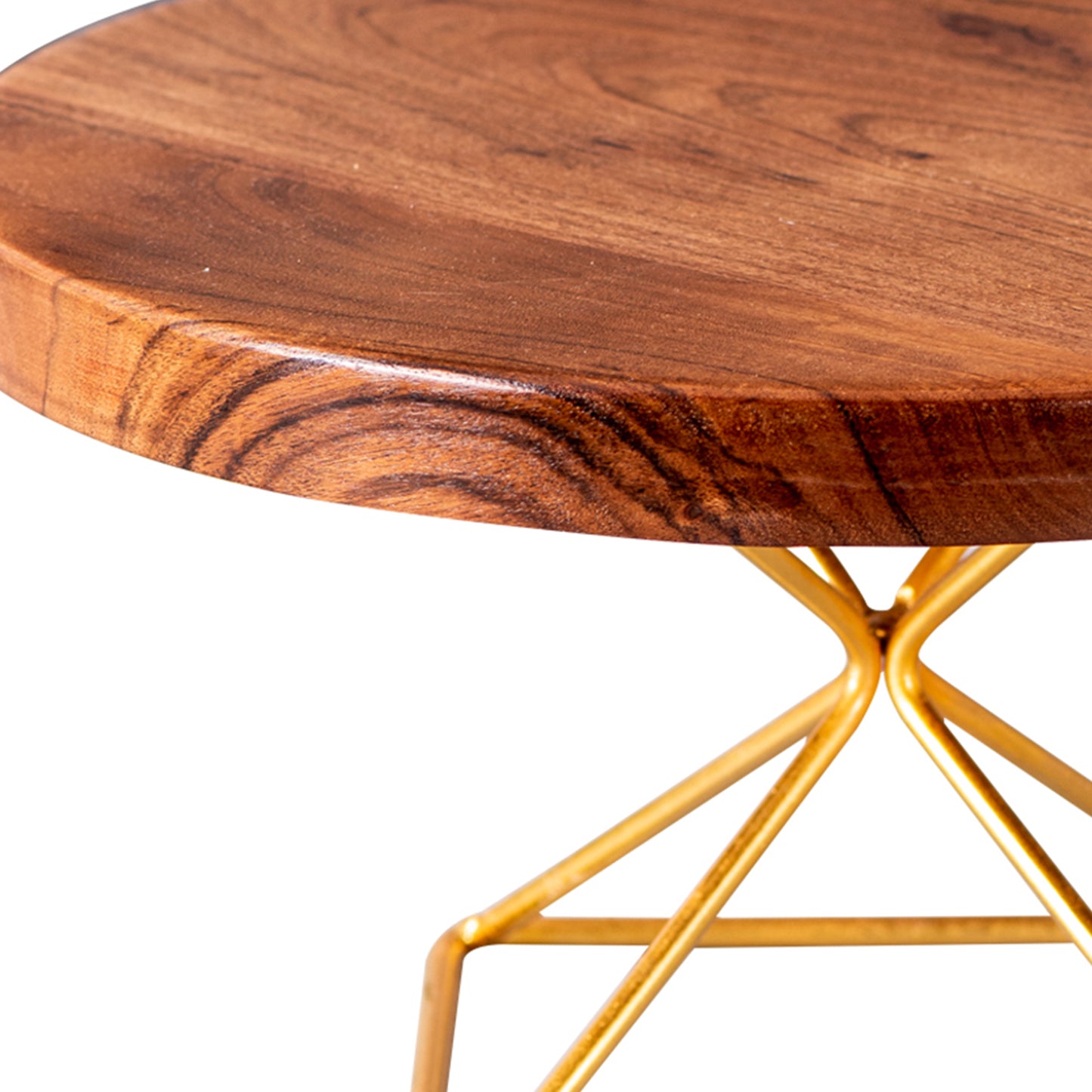 designer wooden cake stand