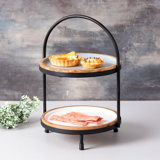 2 tier cake stand