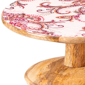 wooden cake stand