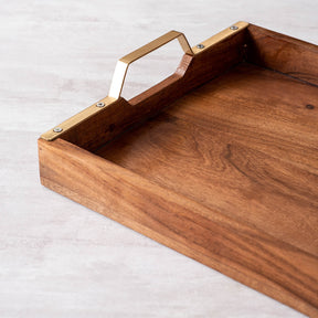 wooden serving tray