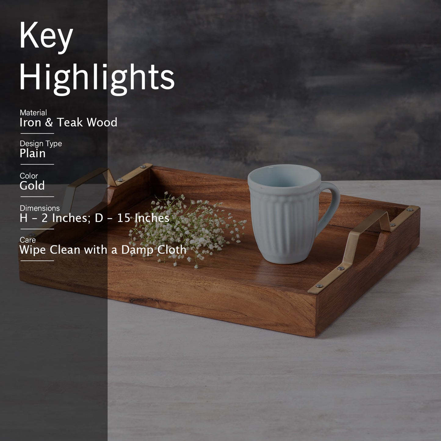 wooden tray
